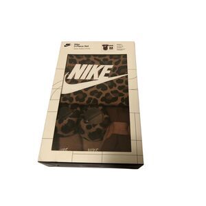 Nike 3-Piece Box Set Baby Girls 6-12M Cheetah Print
